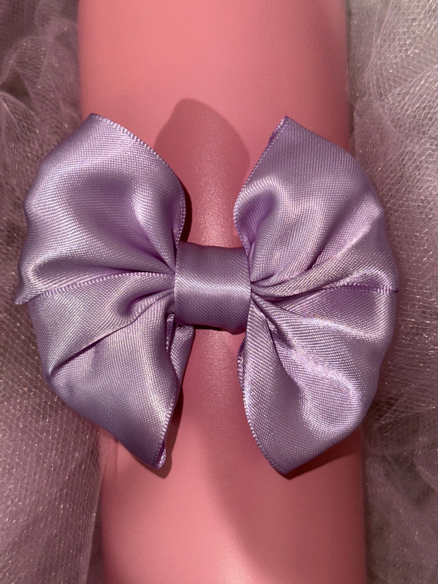 Lilac Satin Bow!