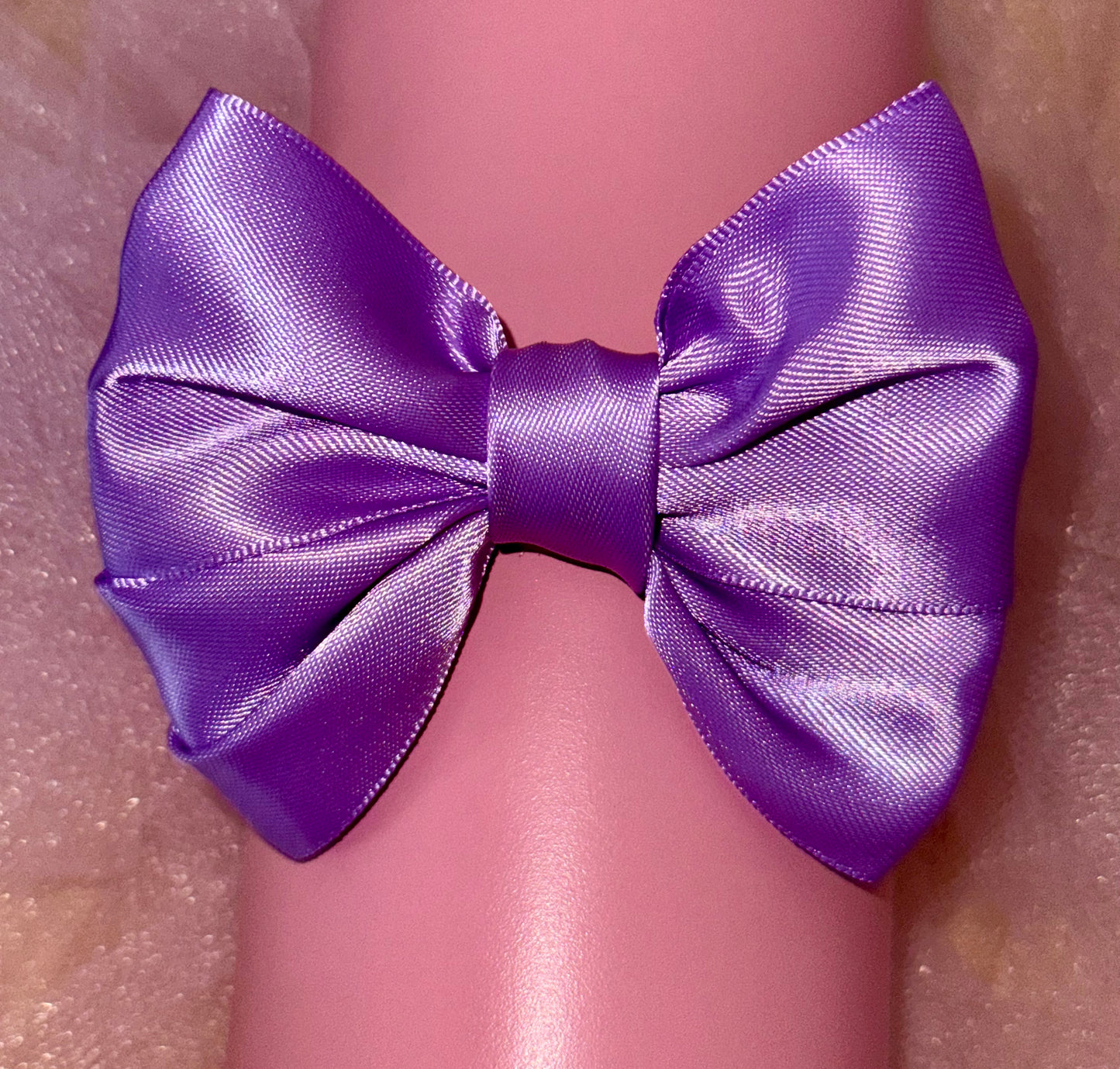 Dark Purple Satin Bow!