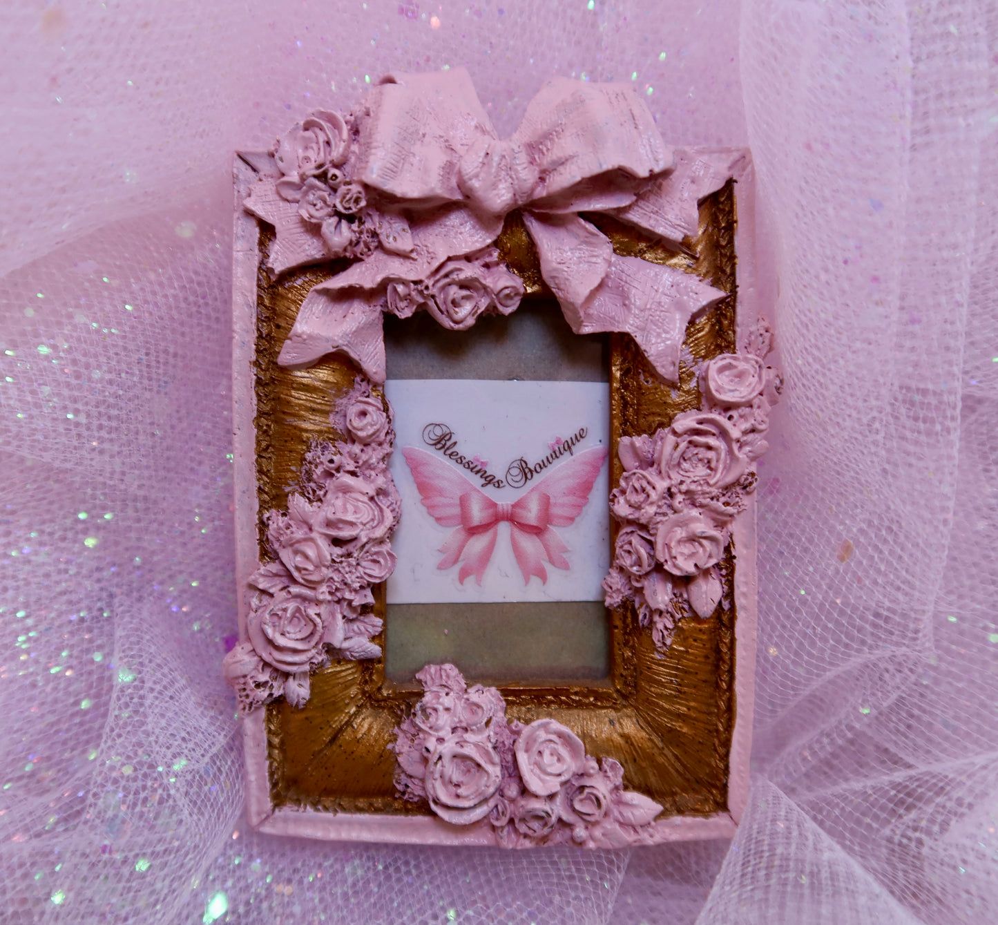 Baby Bow & Roses Frame!