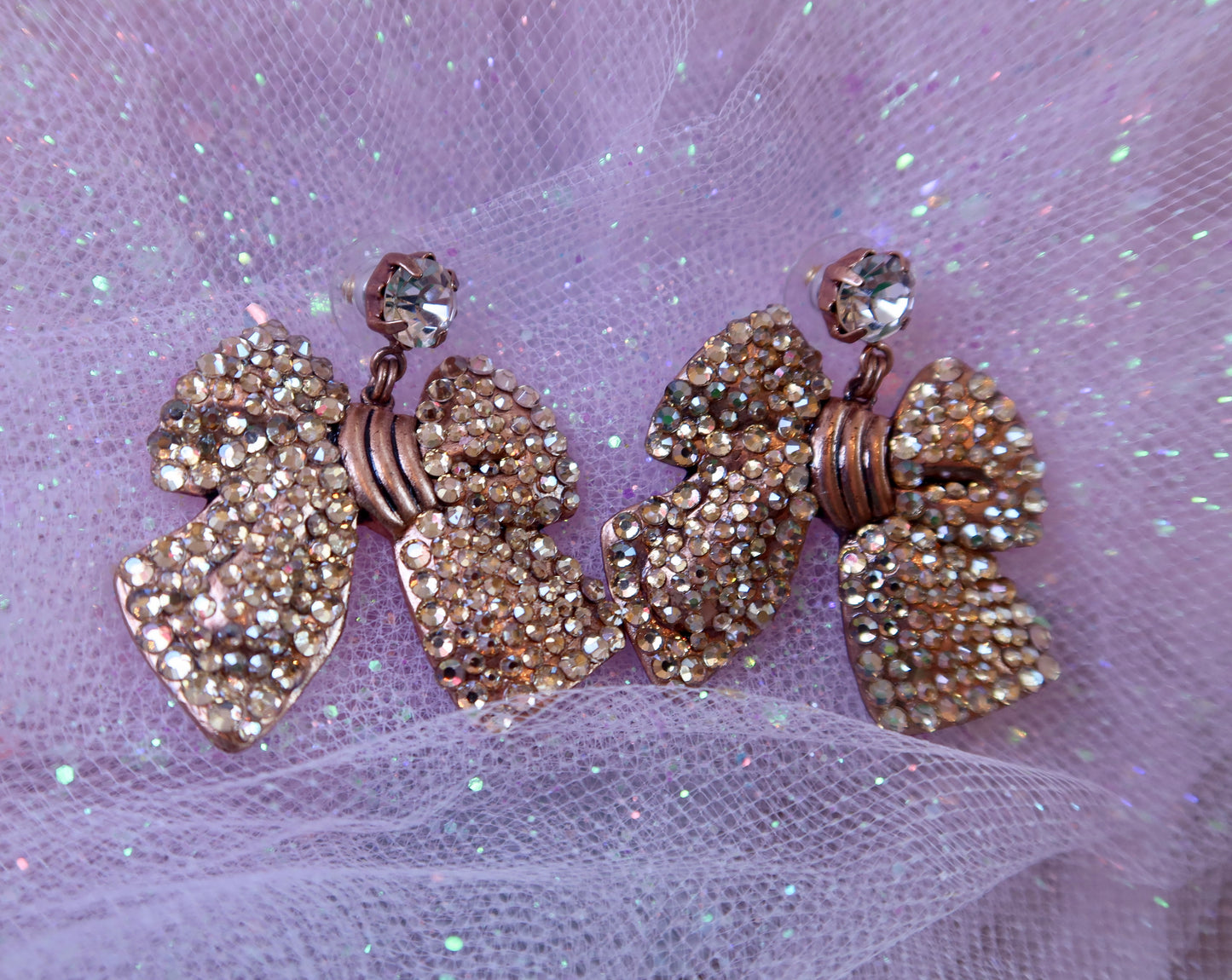 Betsy Johnson Bow Earrings!